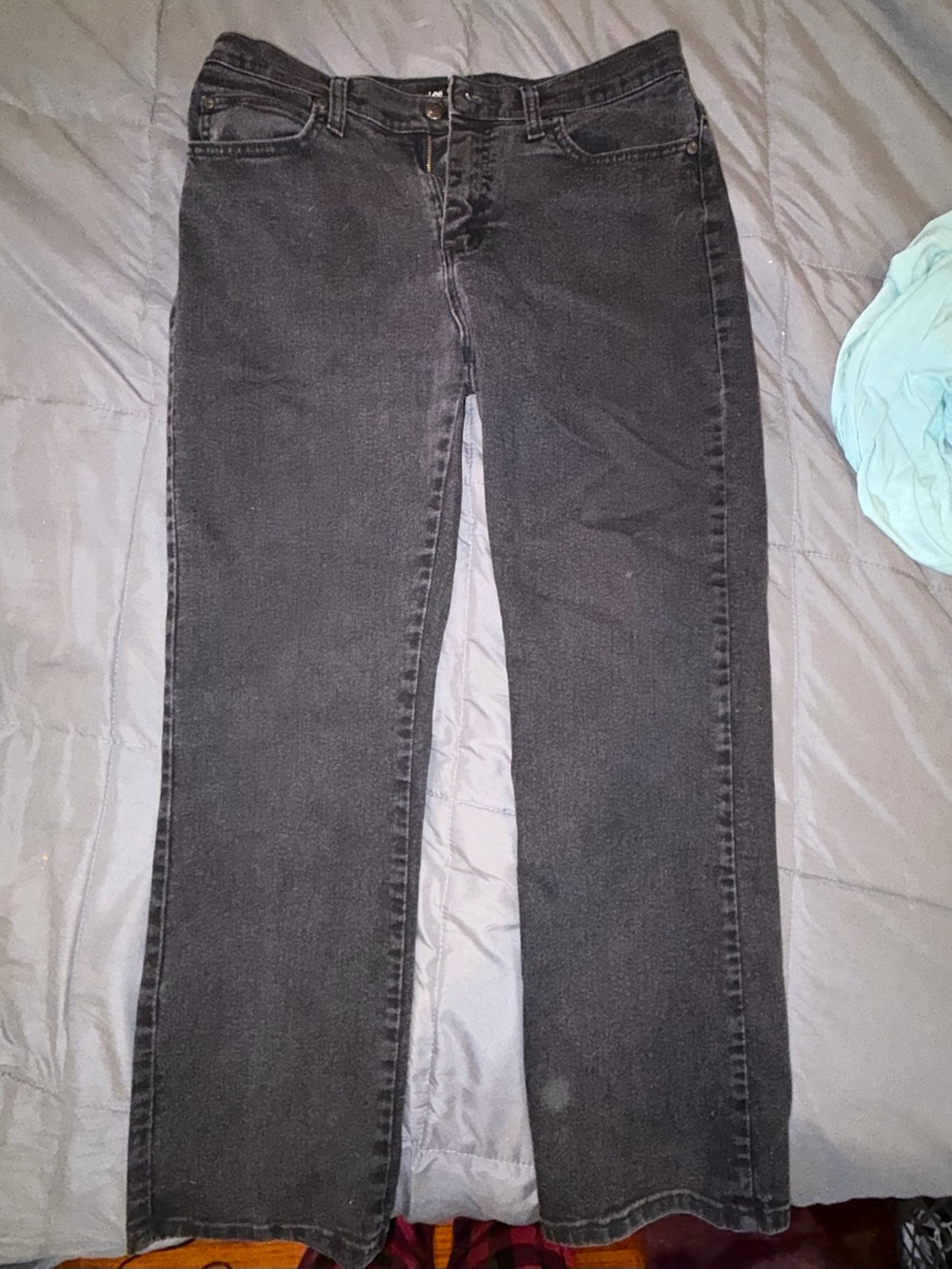 Lee Relaxed Fit Black Wash Jeans Women’s Size 8 Short